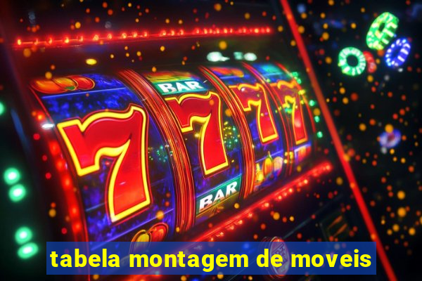 tabela montagem de moveis